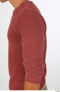 Nathaniel arm casual dressed red sweater sleeve upper body 0003.jpg